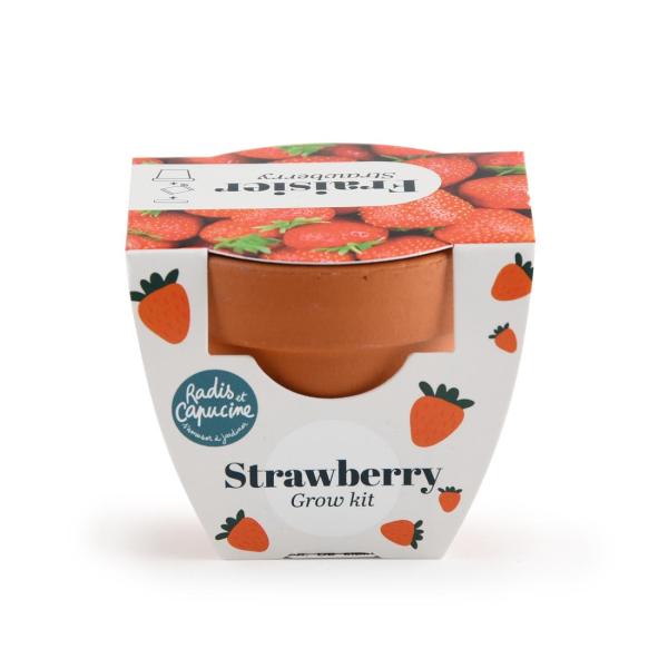 Radis et Capucine - Mini kit Fraisier - Terre Cuite - 6 cm - MEDIA_PACKAGING_VERSO